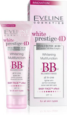 

Eveline Cosmetics White Prestige D Whitening Multifunction Bb Cream Blemish Base(100 ml)
