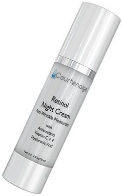 

COURTENAIGE Retinol Night Cream Fade Sun Age Spots Reduce Fine Lines Wrinkles Minimize Pores Even Skin Tone(100 ml)