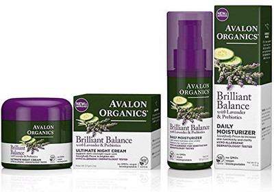 

Avalon Organics Brilliant Balance Daily Moisturizer Bundled With Ultimate Night Cream Each(59.15 ml)