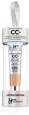 

It Cosmetics Cc Color Correcting Full Coverage Face Cream Medium Travel Size Holiday Ornament(12 ml)