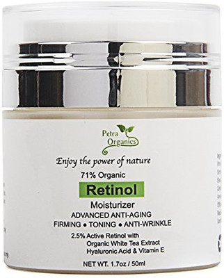 

Petra Organics Retinol Cream For Face And Eye Area Organic With Retinol Hyaluronic Acid Shea Butter & Vitamin E(100 ml)