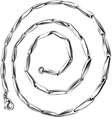 Sadnya Sadnya Stainless Steel Chain for Men - MK32 Sterling Silver Plated Stainless Steel Chain