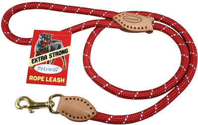 

PETSWILL Stylish Dog Rope Leash 5 cm Dog Strap Leash(Red)
