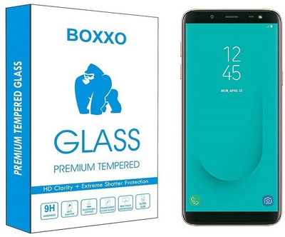 Boxxo Tempered Glass Guard for Samsung Galaxy J6(Pack of 1)