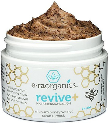 

Era Organics Microdermabrasion Face Scrub & Facial Mask Manuka Honey & Walnut Natural Face Exfoliator For Dull Or Dry Skin Wrinkles Blemishes Acne Scars & More Scrub(59.15 ml)
