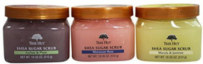 Tree Hut Shea Sugar Body Scrub Assorment Trio Gift Set; Certified Organic Shea Butter Scrub(100 ml)