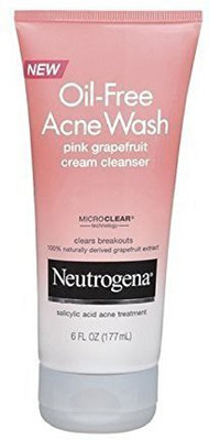 

Neutrogena OilFree Acne Wash Cream Cleanser Pink Grapefruit Scrub(177.45 ml)
