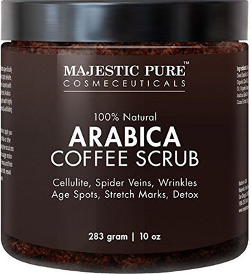 

Majestic Pure Arabica Coffee Scrub Natural Body Scrub For Skin Care Stretch Marks Acne & Anti Cellulite Treatment Reduce Scrub(354.89 ml)