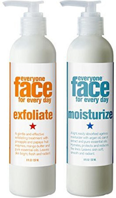 

Everyone Face For Every Day Exfoliate And Moisturize Botanical Skin Care Bundle With Organic Ylang Ylang Olive Lemon Peel Lavender Argan Oil Each Scrub(236.59 ml)