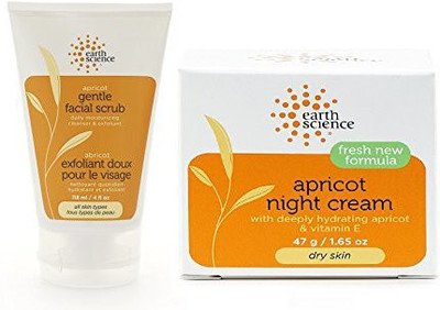 

Earth Science Apricot Gentle Facial Scrub And Night Cream Bundle With Grapefruit Extract And Cocoa Seed Butter And Scrub(118.3 ml)