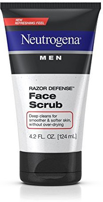 

Neutrogena Men Exfoliating Razor Defense Daily Shave Face Scrub Conditioning Facial Cleanser For Smoother Skin & Less Razor Irritation DyeFree Scrub(124.21 ml)