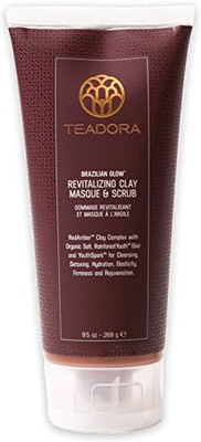 

Teadora Brazilian Glow Revitalizing Red Clay Salt Scrub & Mask Vegan Skincare Scrub(100 ml)