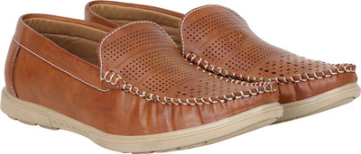 Kraasa Bootee Loafers For Men(Brown, Tan