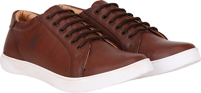 

Kraasa Textured Sneakers For Men(Brown