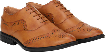 

Kraasa Well-Designed Derby For Men(Tan