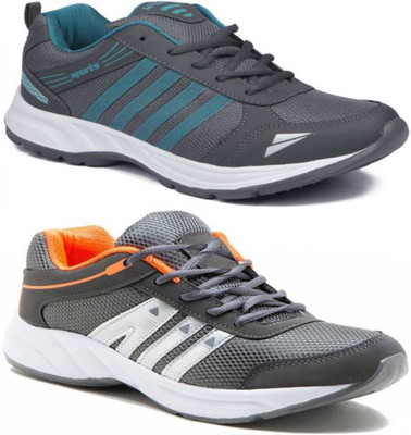 

Clymb Men's Combo Pack Of 2 Running Shoes For Men(Multicolor, Orng gery