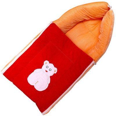 

LooMantha Orange Pink Velvet Sleeping bag 1.5 Sleeping Bag(Orange, Pink