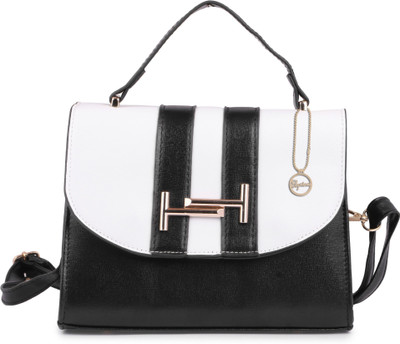

Elprine Women Casual Black PU Sling Bag
