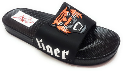 

Angel Fashion Angel Fashion TigerMg Slipper for Men Slides, Black
