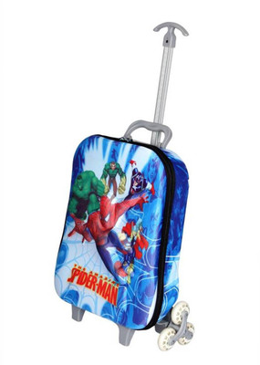 

GOCART 3D Design Spider Man Hard Children's Luggage Bag Small Trolley Bag With Telescopic handle Small Travel Bag - 20(Blue)