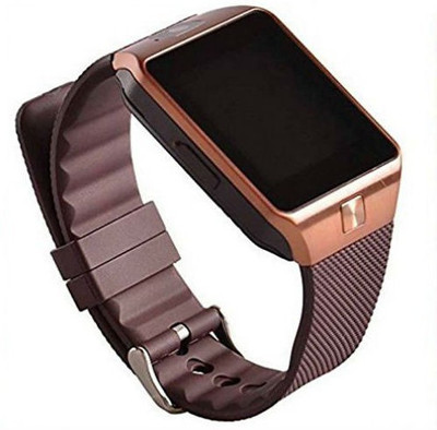

Shrih Wearable Touch Screen Bluetooth Smart Watch Phone Copper Smartwatch(Brown Strap Free Size)