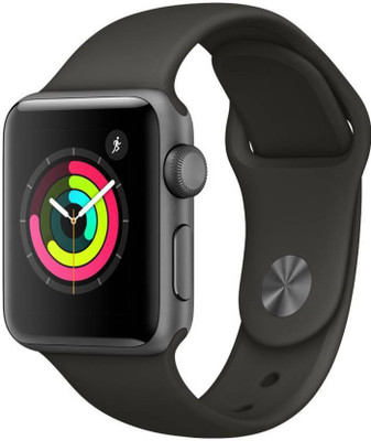 

BODOC GPS - 42 mm Space Grey Aluminium Case with Black Sport Band BLACK Smartwatch(Black Strap Free Size)