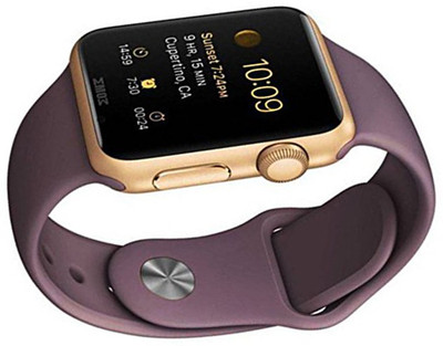 

ALONZO Bluetooth Smart Gold Smartwatch(Brown Strap Free Size)