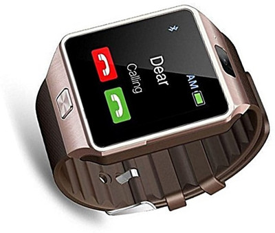 

ALONZO Dz09 Touch S Gold Smartwatch(Black Strap Free Size)