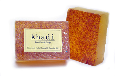 

Khadi Vagad's Khadi Basil Scrub Soap(125 g)