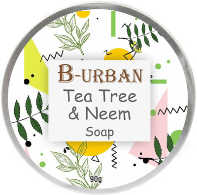 

SALVIA B-URBAN Tea Tree Oil And neem Soap Anti-Fungal Anti- Acne Paraben Free Soap Filled With All Natural Ingredients(90 g)