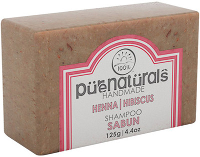 

Pure Naturals Shampoo Soap Henna | Hibiscus - 125G (Set of 3)(125 g, Pack of 3)