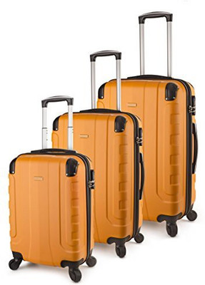 

Travelcross Solid Hard Body Expandable Check-in Luggage -  inch(Yellow