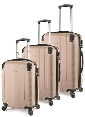 

Travelcross Solid Hard Body Expandable Check-in Luggage -  inch(Gold