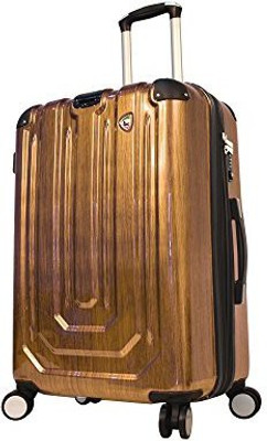 

Mia Toro Solid Hard Body Expandable Check-in Luggage -  inch(Gold
