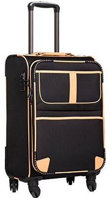 

Coolife Solid soft Body Expandable Check-in Luggage -  inch(Black