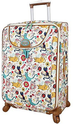 

Lily Bloom Graphic Print soft Body Expandable Check-in Luggage -  inch(Multicolor