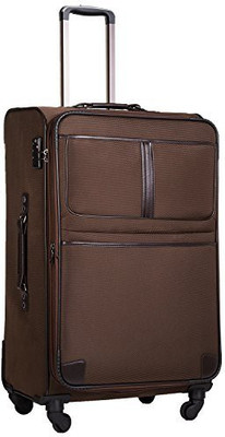 

Coolife Solid soft Body Expandable Check-in Luggage - 27 inch(Brown)