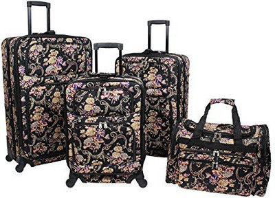 

World Traveler Graphic Print Soft Body Expandable Check-in Luggage -  inch(Multicolor