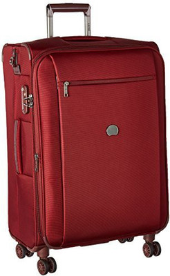 

Delsey Paris Solid soft Body Expandable Check-in Luggage -  inch(Red