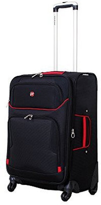 

Swiss Gear Solid soft Body Expandable Check-in Luggage -  inch(Black