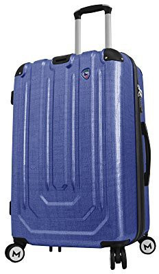 

Mia Toro Solid Hard Body Expandable Check-in Luggage -  inch(Blue