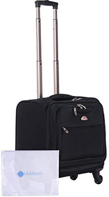

American Flyer Solid Soft Body Expandable Cabin Luggage -  inch(Black