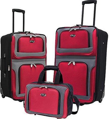 

Us Traveler Solid Soft Body Expandable Check-in Luggage -  inch(Red