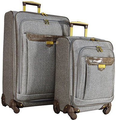 

Nicole Miller Solid Soft Body Expandable Check-in Luggage -  inch(Grey