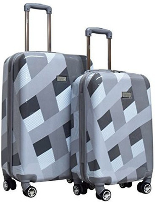 

Nicole Miller Graphic Print Hard Body Expandable Check-in Luggage -  inch(Multicolor