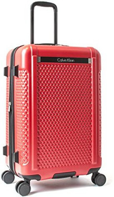 

Calvin Klein Solid Hard Body Expandable Check-in Luggage -  inch(Red