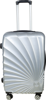 

3g 8019 COMBAT Series Polycarbonate 20inch / 55cms Hard sideded Luggage Trolley Suitcase (Grey) Cabin Luggage -  inch(Grey