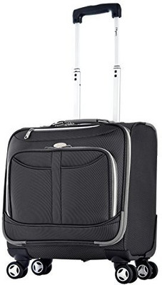 

Olympia Solid soft Body Expandable Cabin Luggage -  inch(Black