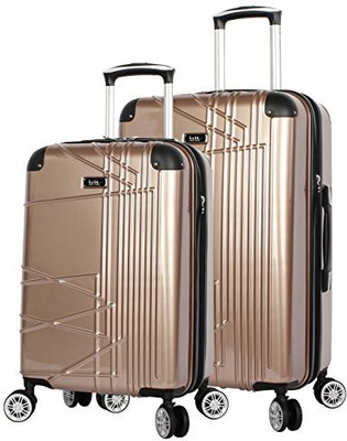 

Nicole Miller Solid Hard Body Expandable Check-in Luggage -  inch(Gold