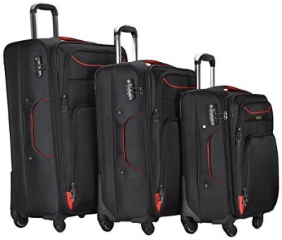 

Generic Solid Soft Body Expandable Check-in Luggage -  inch(Black